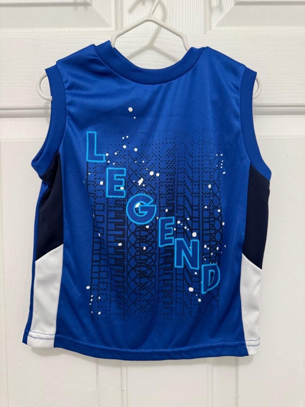 Kids Blue 'Legend' Graphic Athletic Tank Top